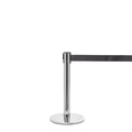 Queue Solutions QueuePro Mini 250, Polished Stainless, 13' Dark Green Belt PROMini250PS-DGN130